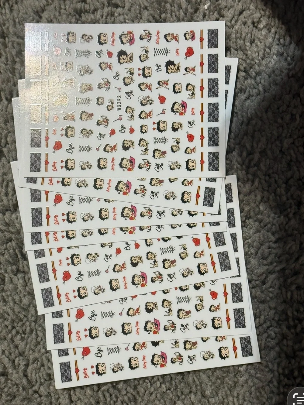 $1 Betty Boop Nail Stickers $1 WITH ANY $10 ORDER OR MORE